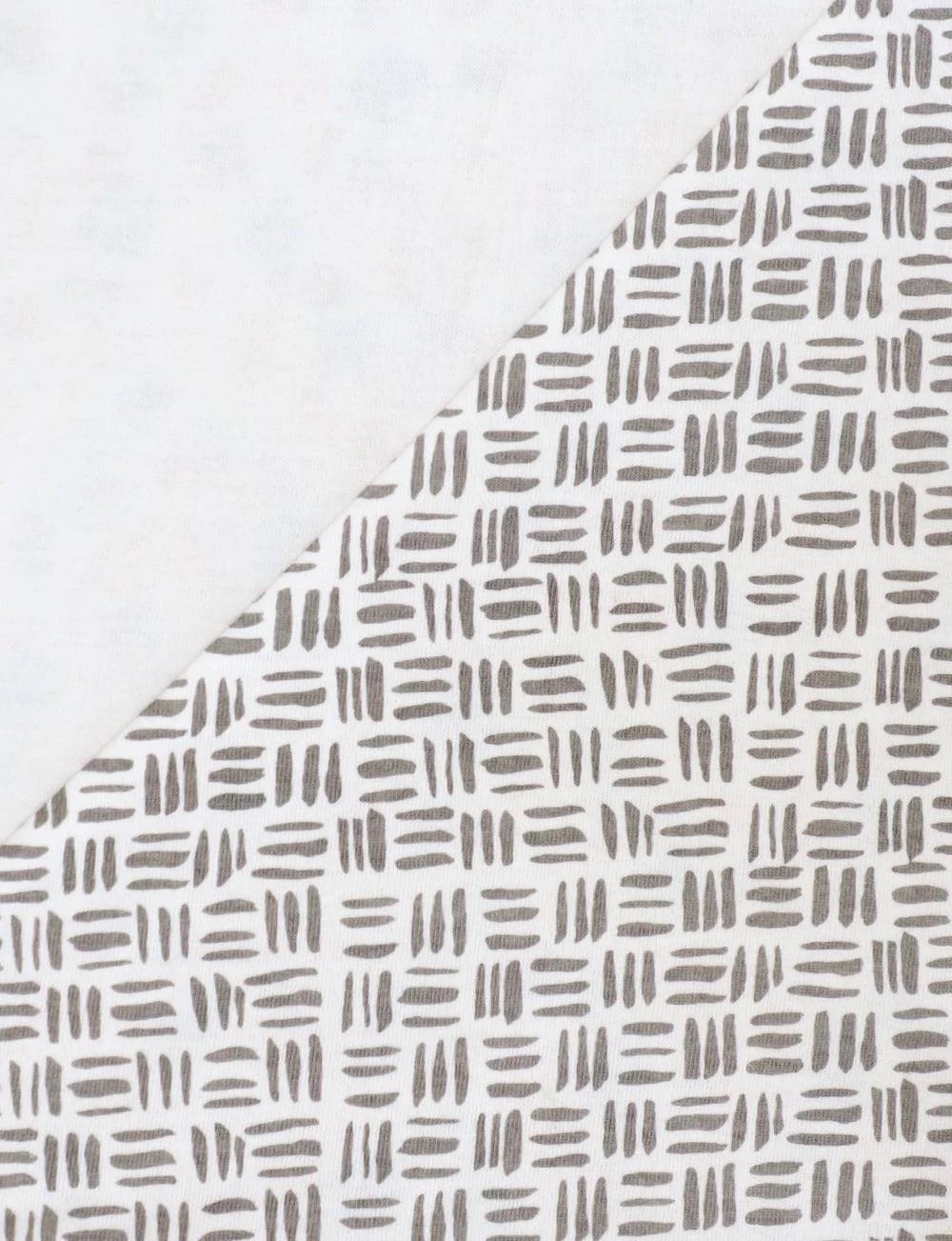 Adel Organic Top, White Monochrome