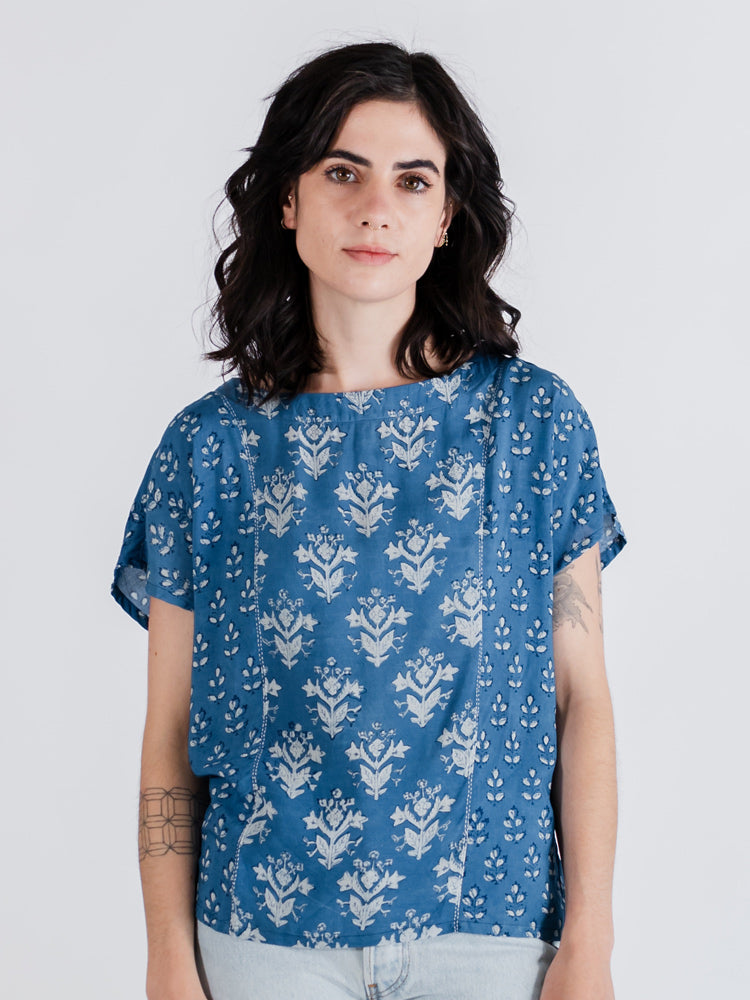 Cara Top, Indigo Mix