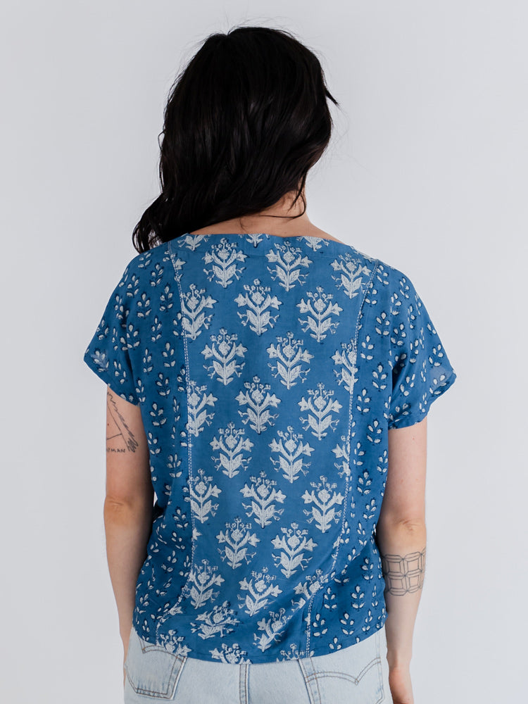 Cara Top, Indigo Mix