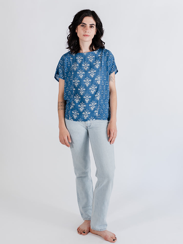 Cara Top, Indigo Mix