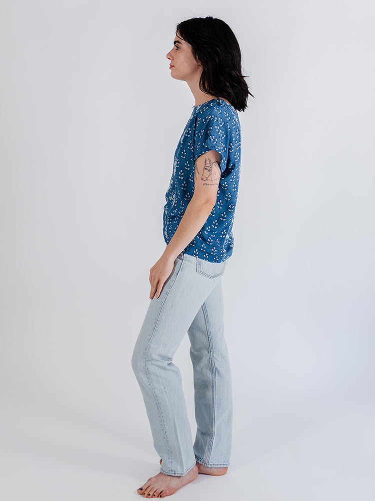 Cara Top, Indigo Mix