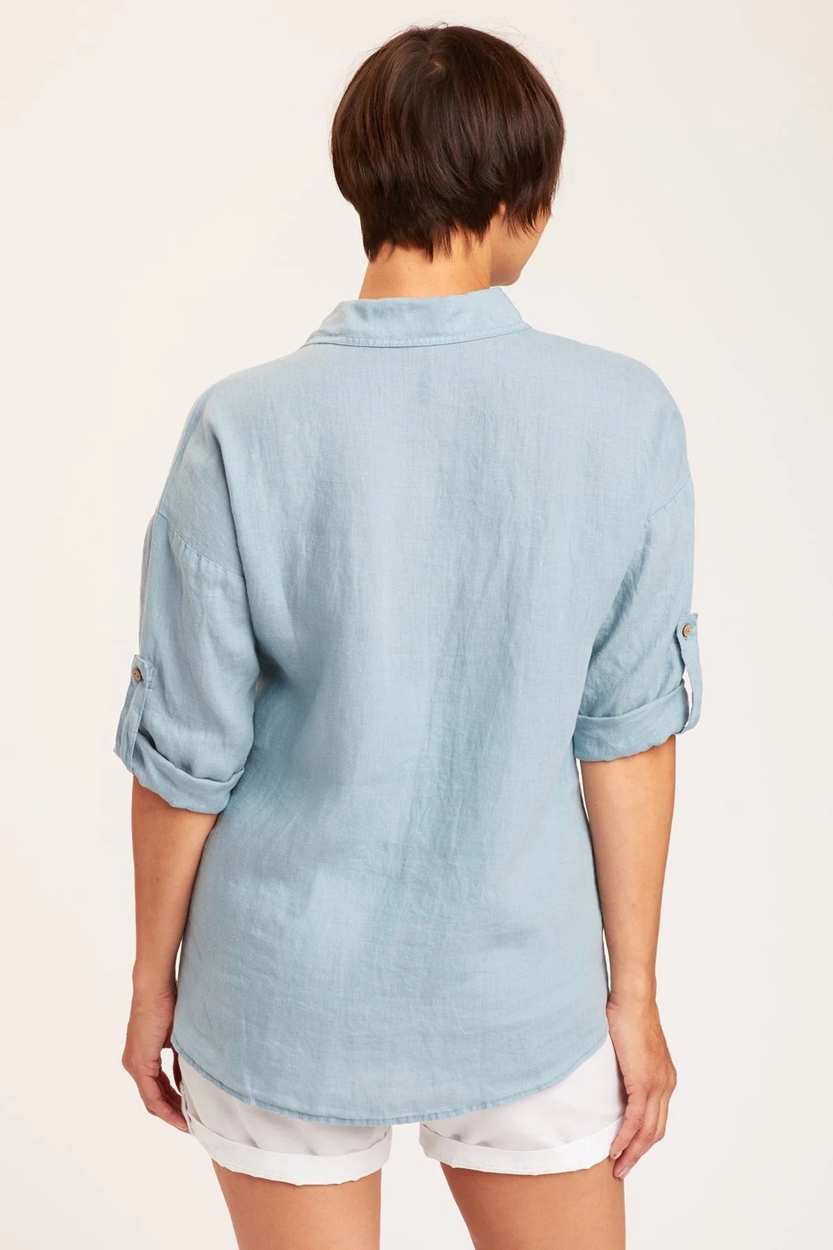 Carrie Button-Up, Peaceful Blue
