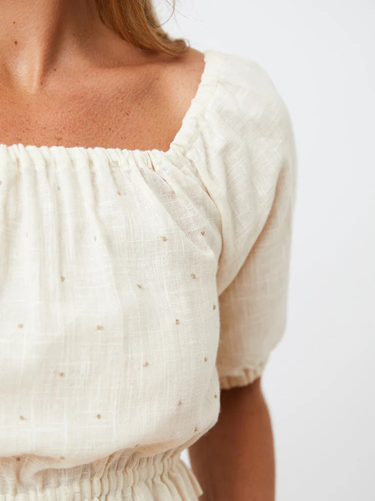 Lainey Top, Boho White
