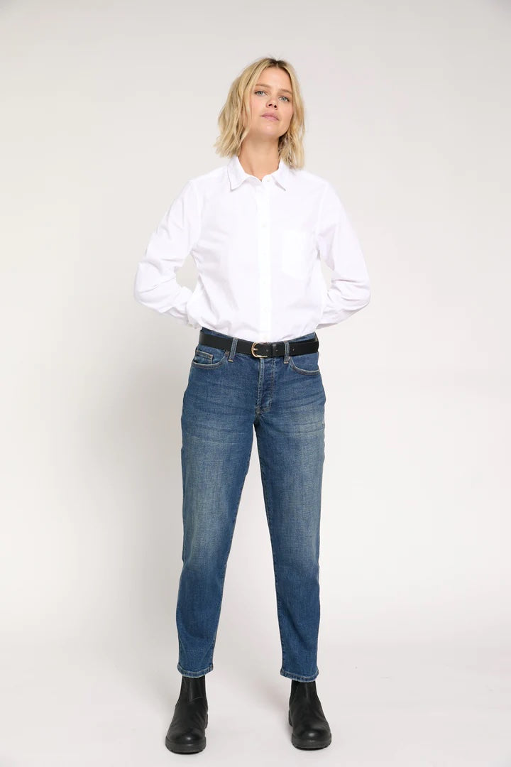 Ludlow Relaxed Mid Rise, Vintage Medium Indigo
