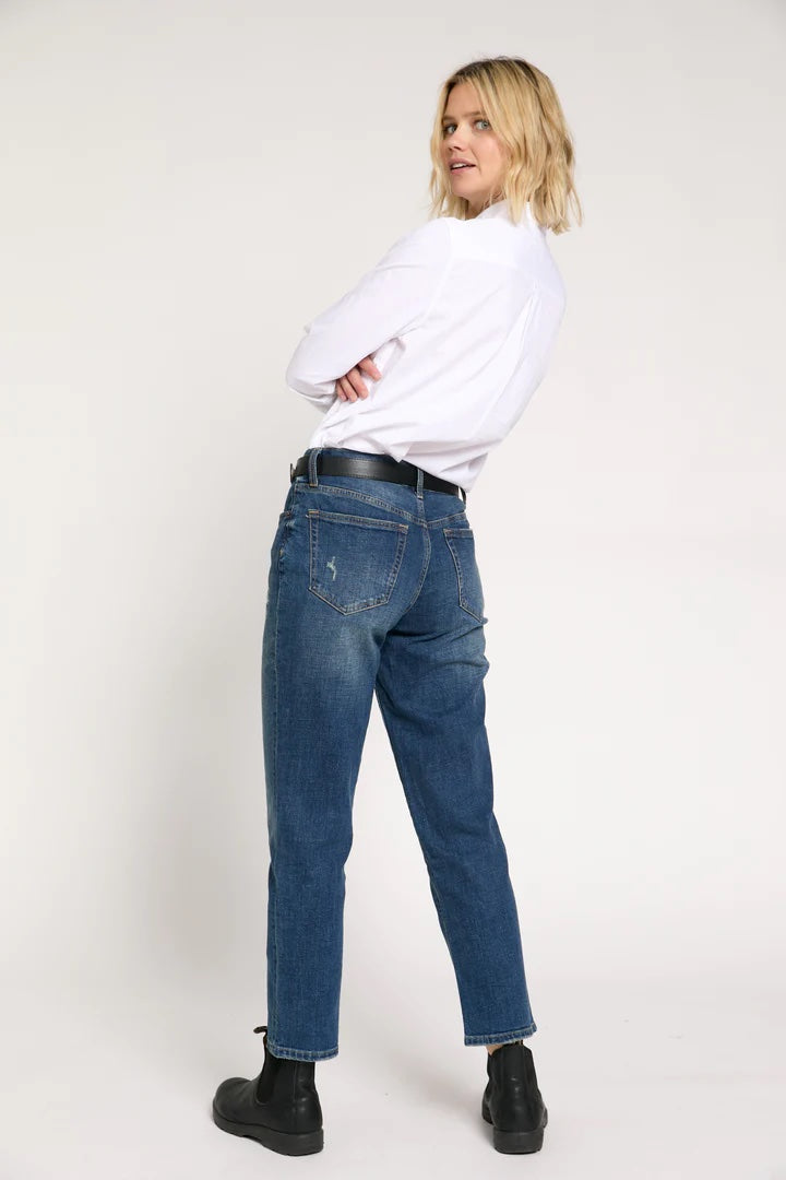 Ludlow Relaxed Mid Rise, Vintage Medium Indigo