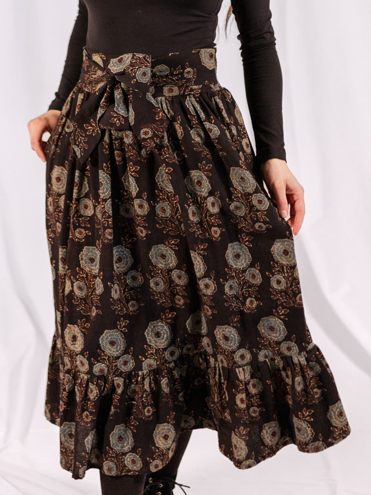 Nahla Midi Skirt, Fall Blossom