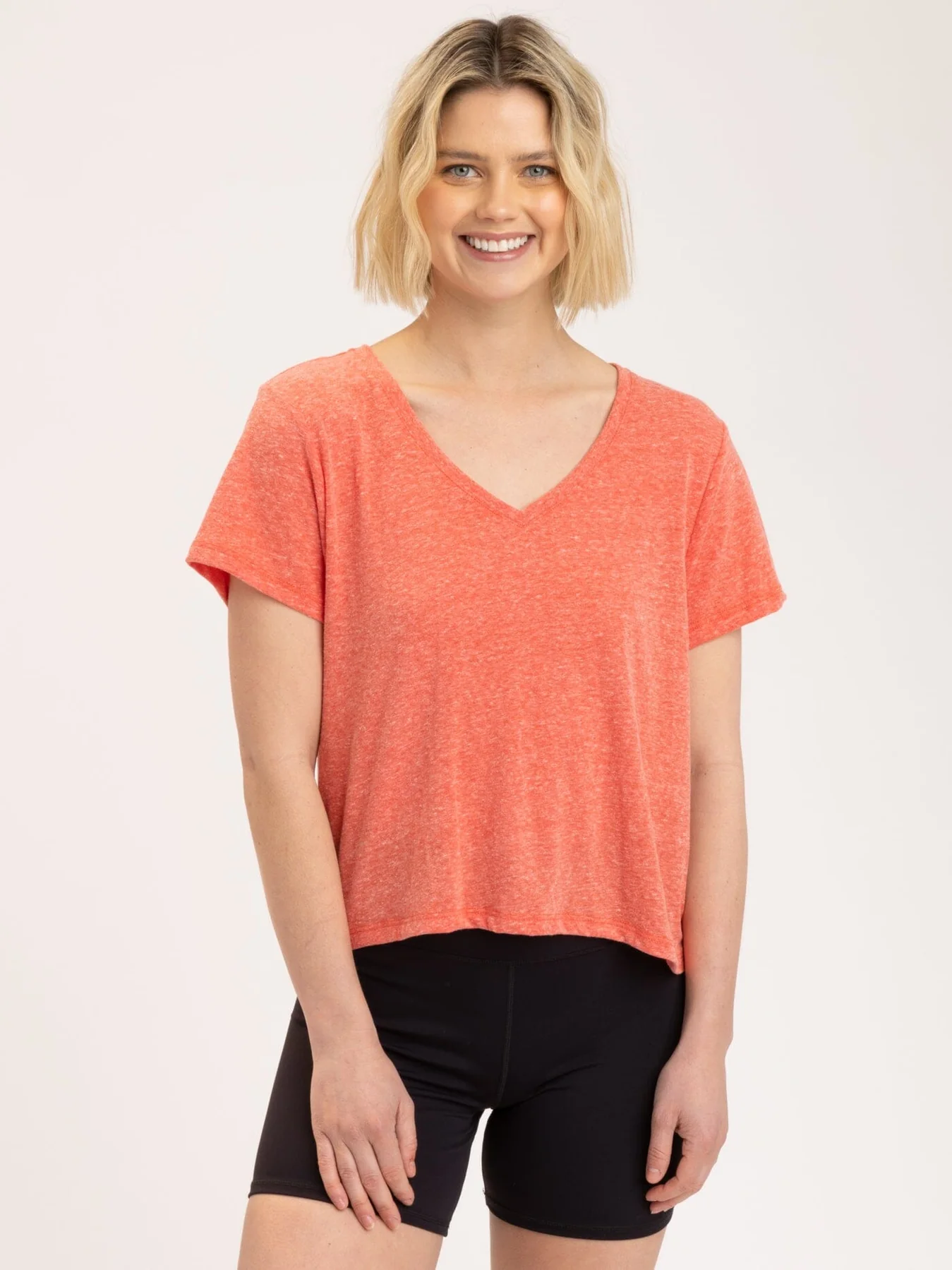 Ada Triblend V-Neck Tee, Phoenix