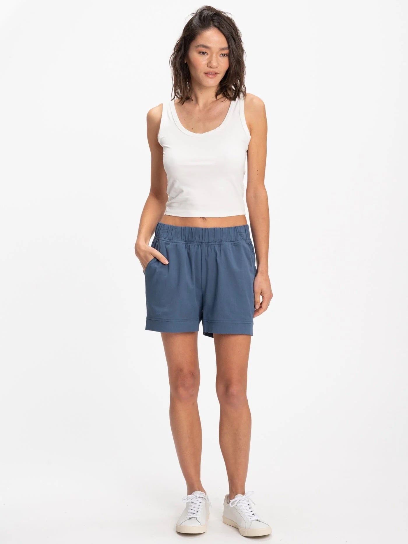 Angelina Stretch Twill Short, Serene