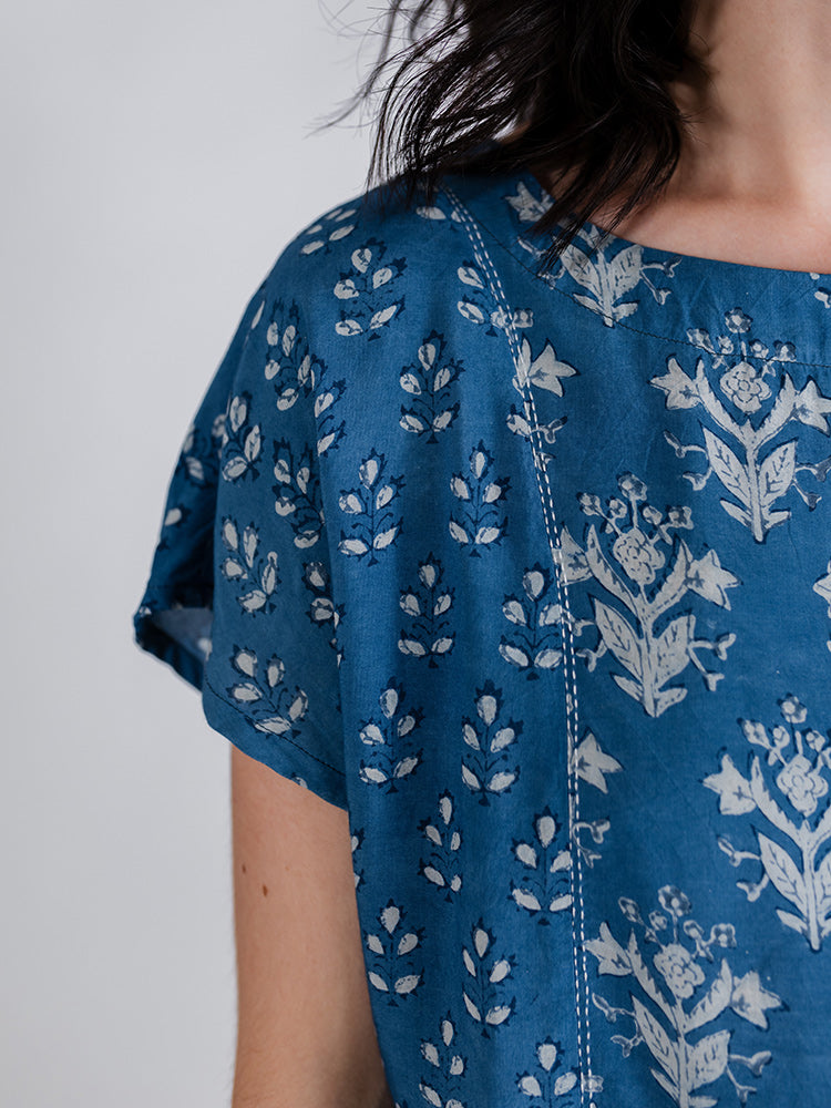 Cara Top, Indigo Mix