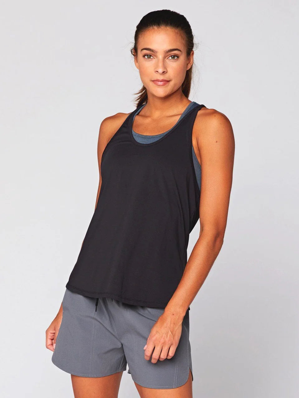 Cassia Active Tank, Jet Black