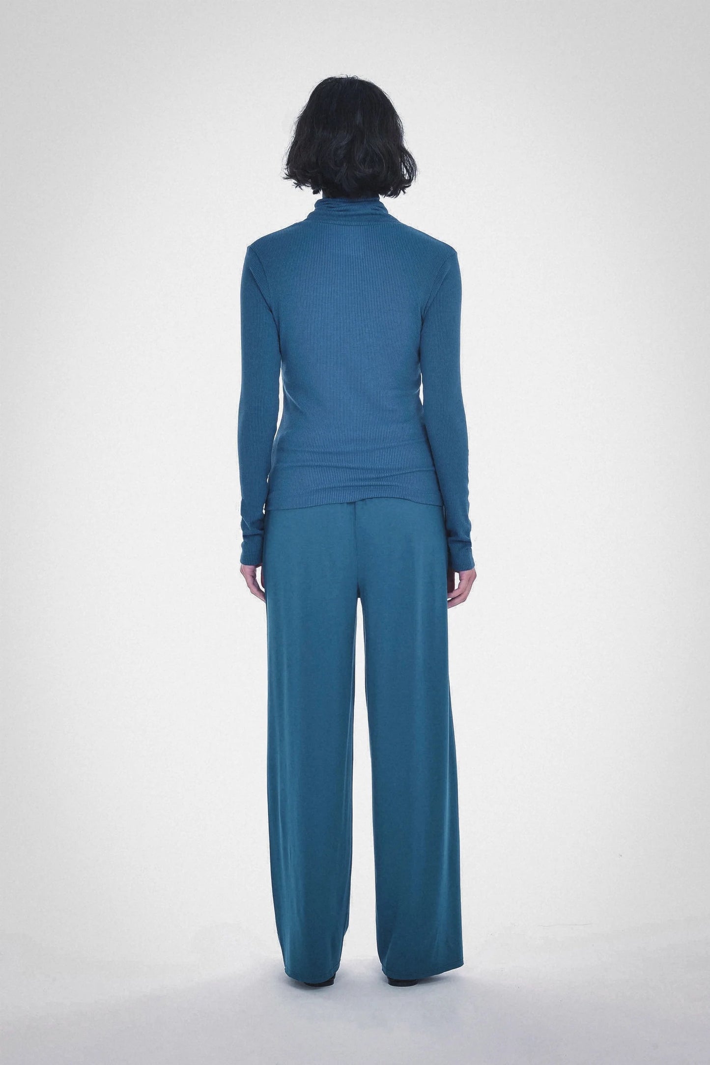 Cynthia Turtle Neck, Blue Coral