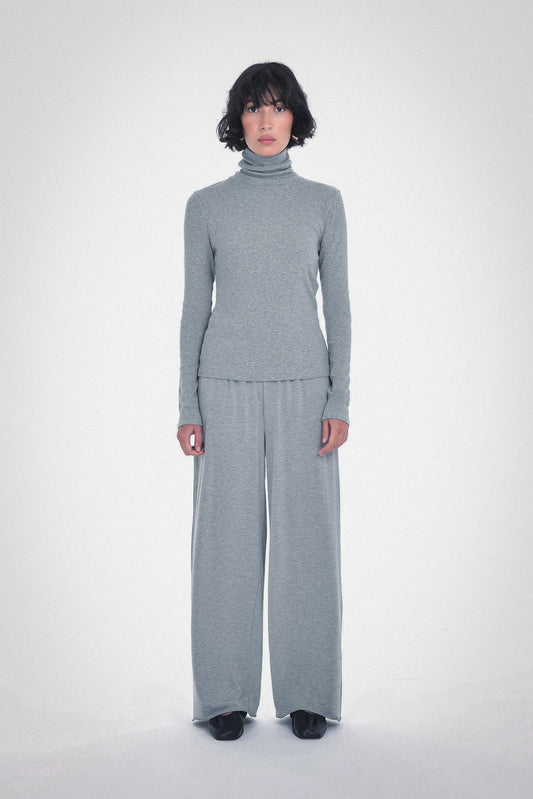 Cynthia Turtle Neck, Melange Grey