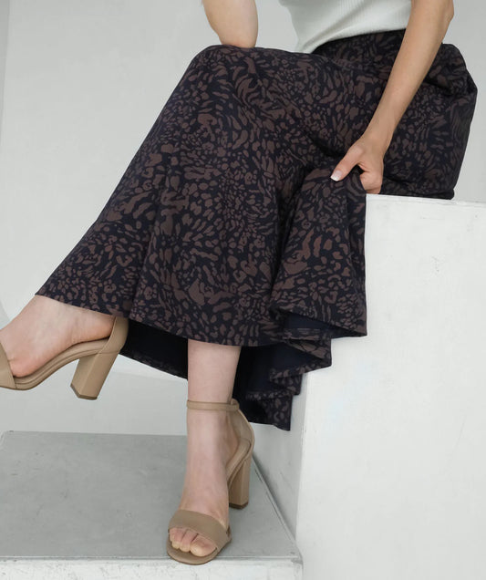 Fawn Skirt, Navy/Taupe