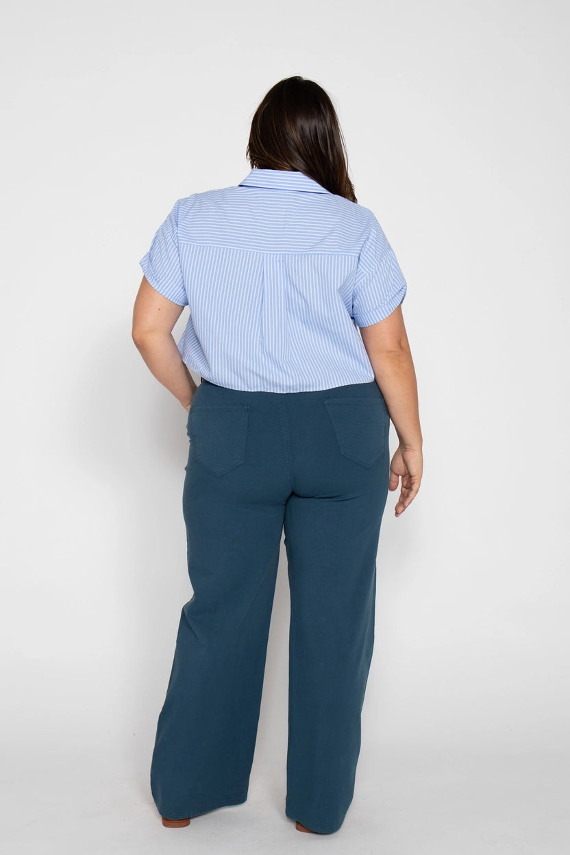 Flora Stretch Trouser, Majolica Blue