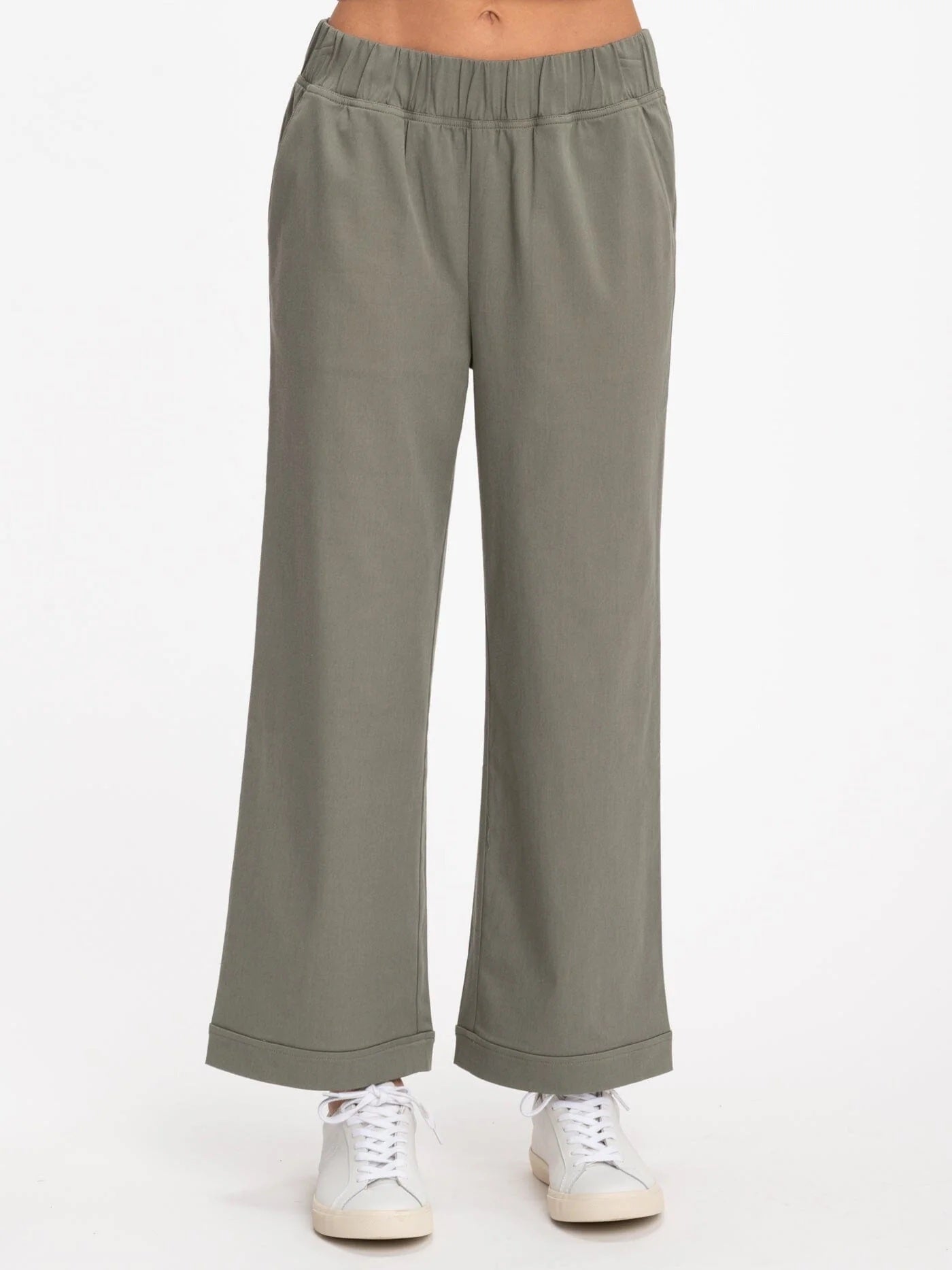 Georgie Stretch Twill Pant, Artichoke