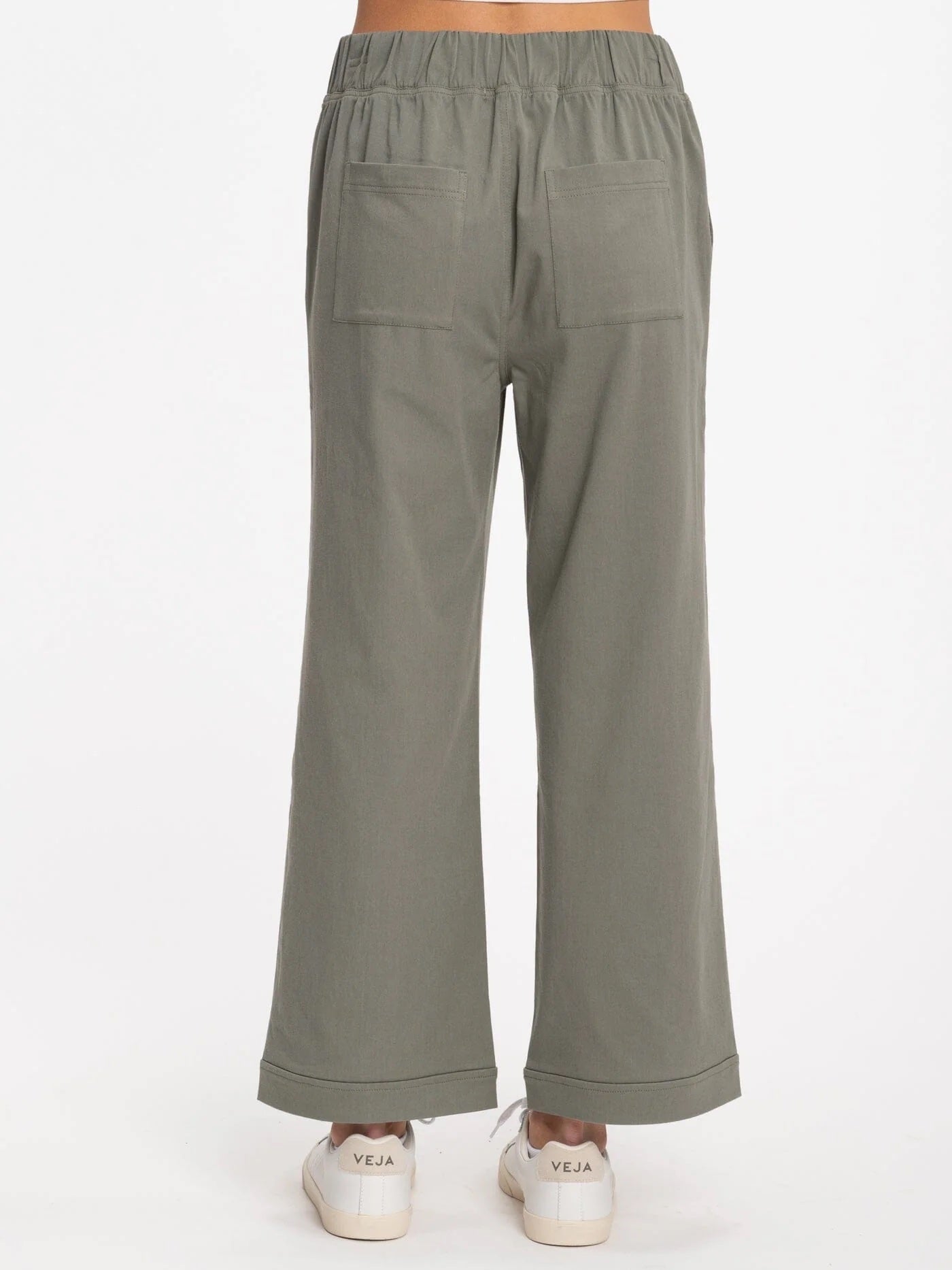 Georgie Stretch Twill Pant, Artichoke