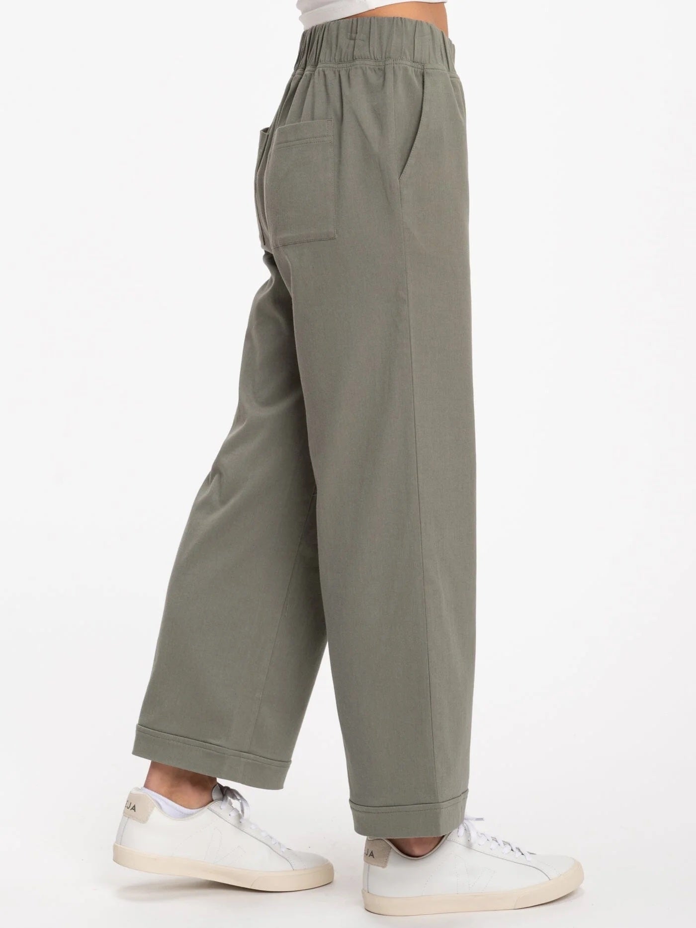 Georgie Stretch Twill Pant, Artichoke