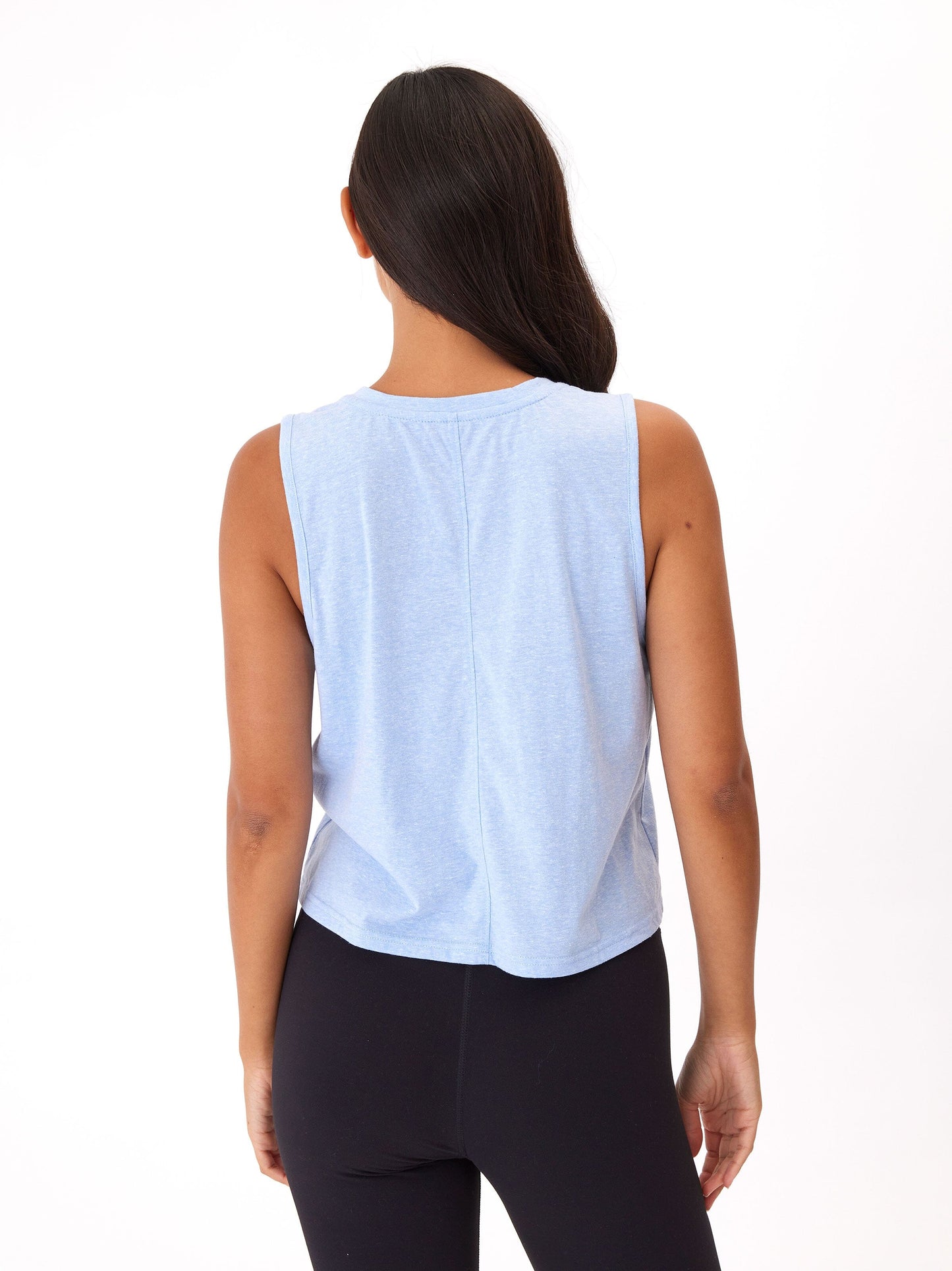 Hera Triblend Jersey V-Neck Tank, Dewdrop