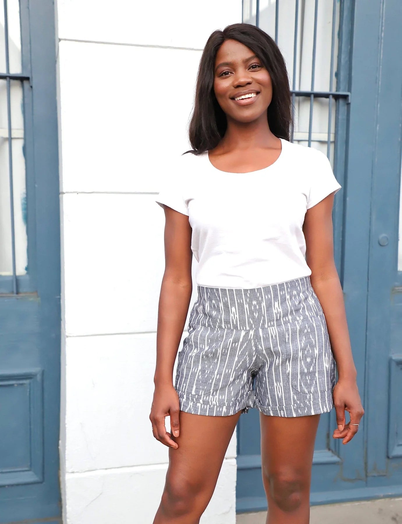 Juliet Short, Grey Ikat