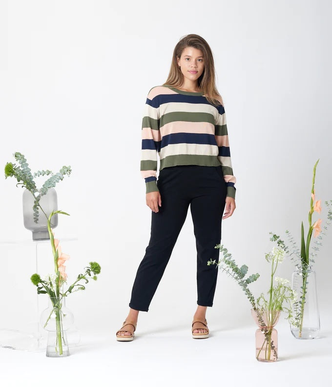 Palmer Sweater, Army Stripe