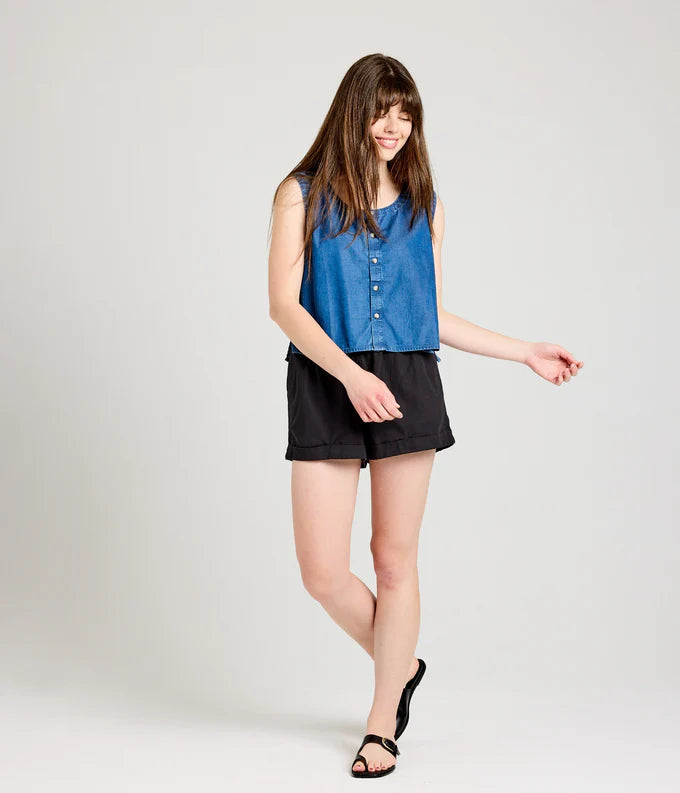 Demi Top, Chambray