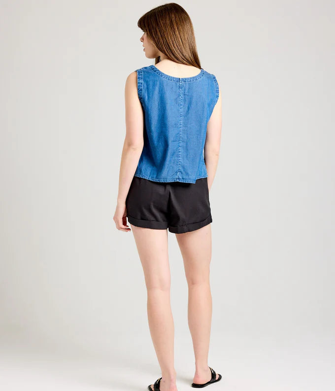 Demi Top, Chambray