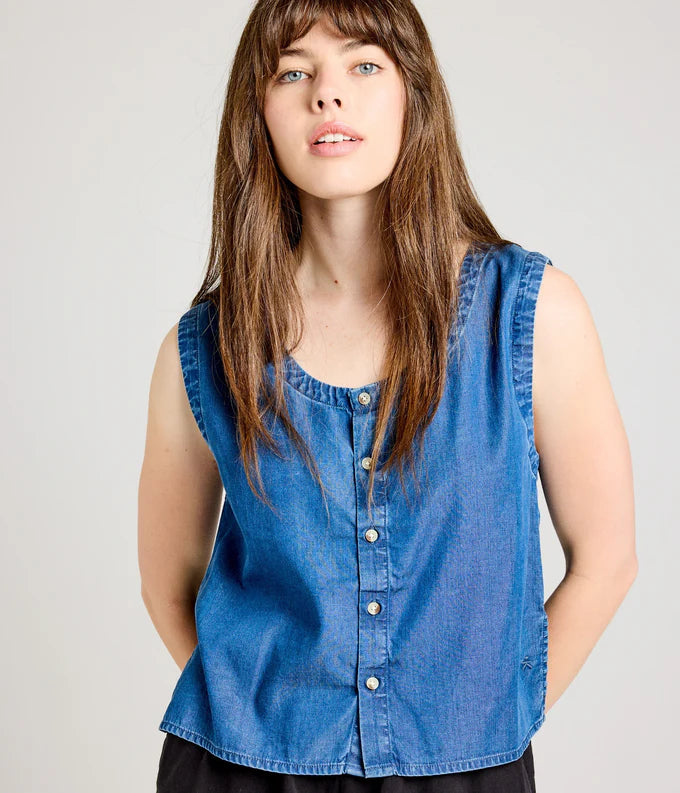 Demi Top, Chambray