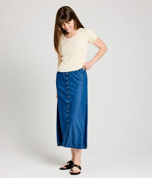 Willow Skirt, Chambray