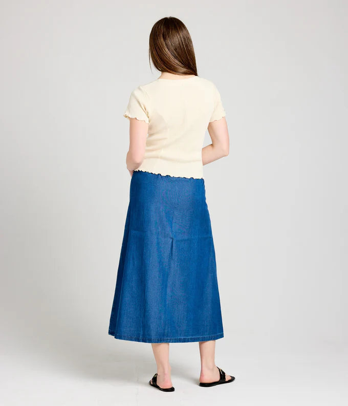 Willow Skirt, Chambray