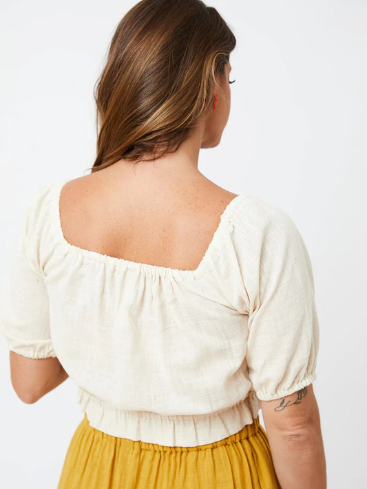 Lainey Top, Boho White