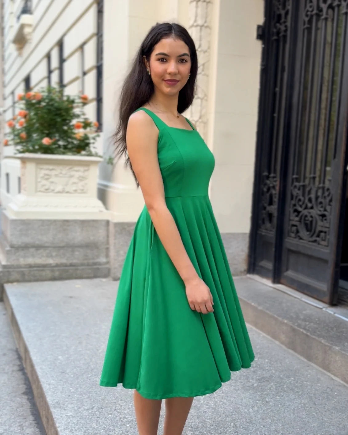 Lavande Dress, Leaf Green