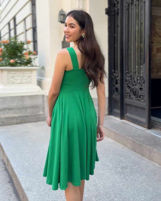 Lavande Dress, Leaf Green