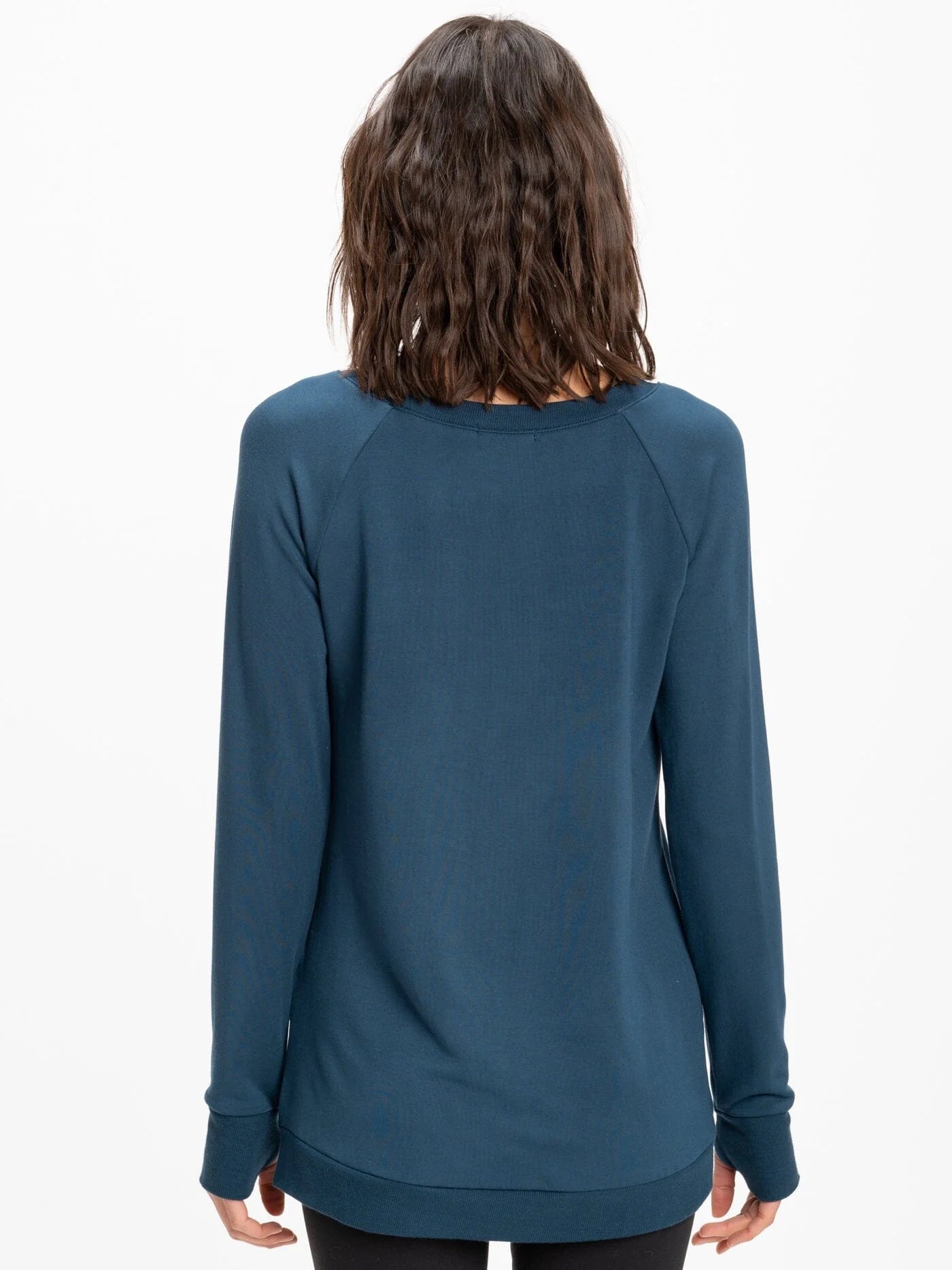 Leanna Feather Fleece Tunic, Oceanic