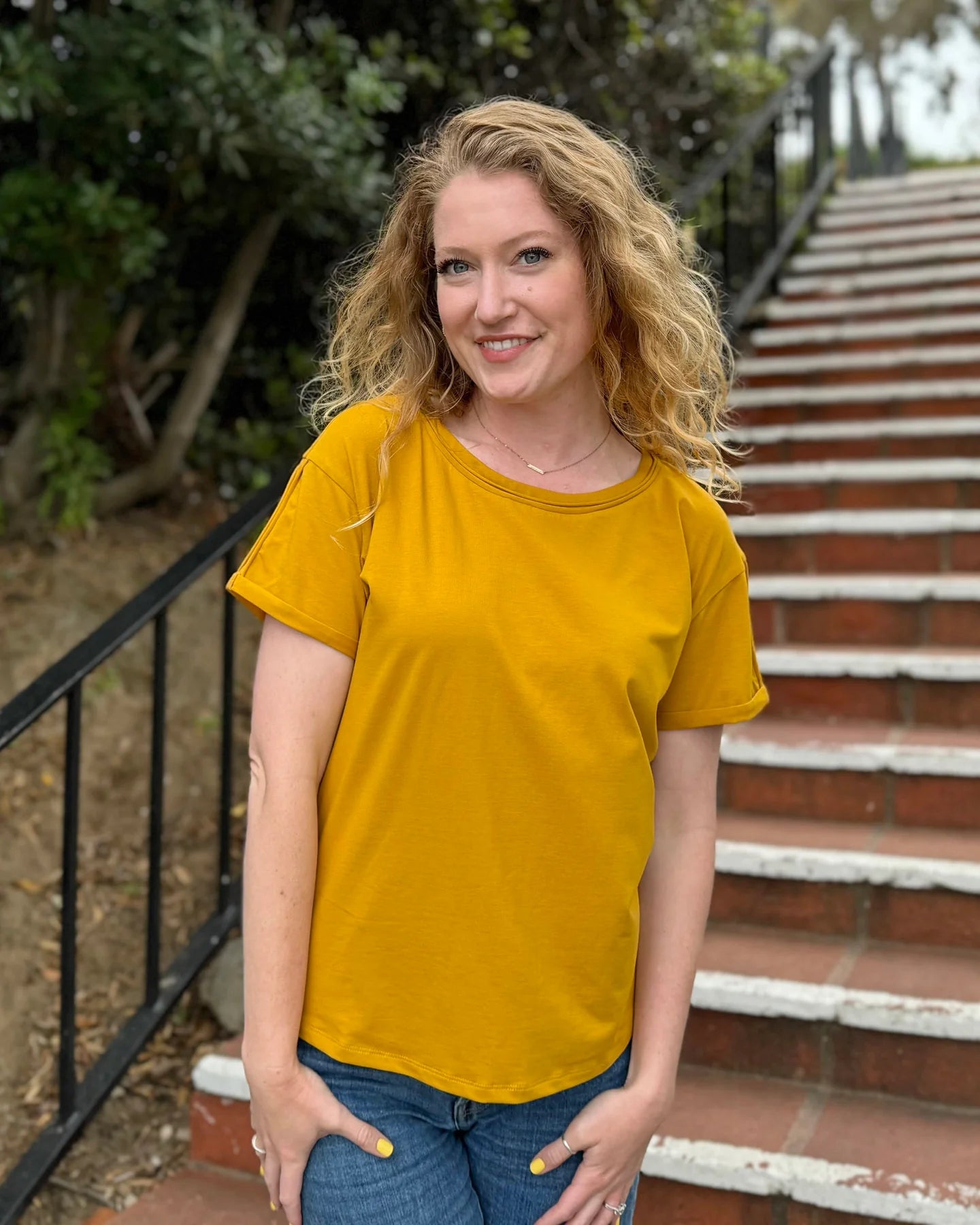 Leisure Tee, Mustard