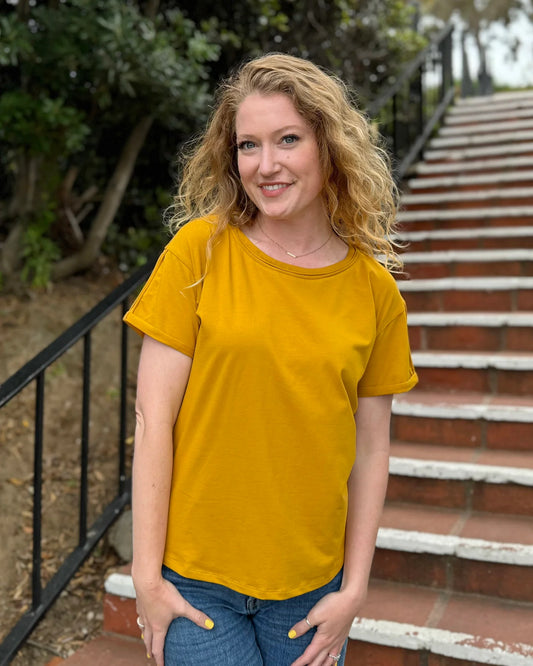 Leisure Tee, Mustard