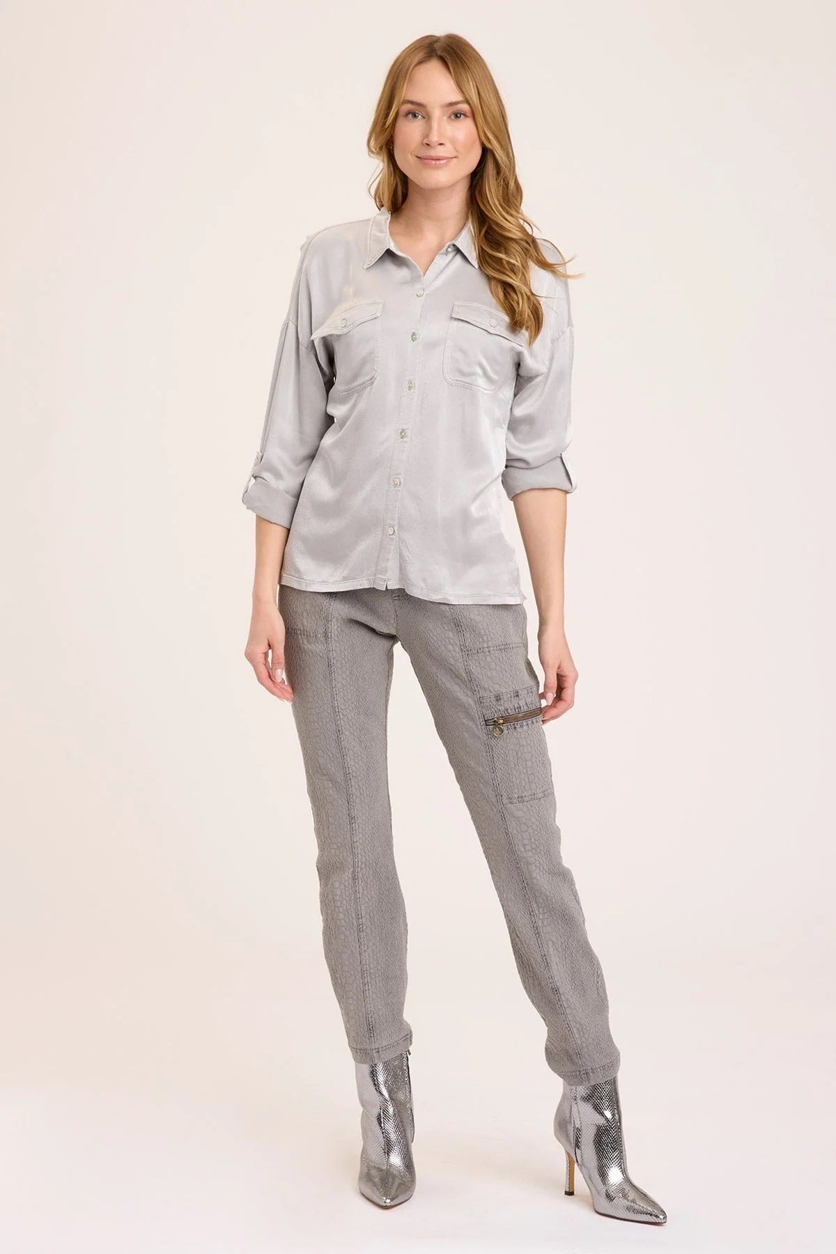 Ludolf Button-Up, Soft Pebble