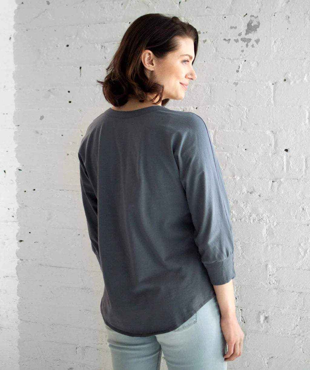 Mabel Top, Anchor Grey