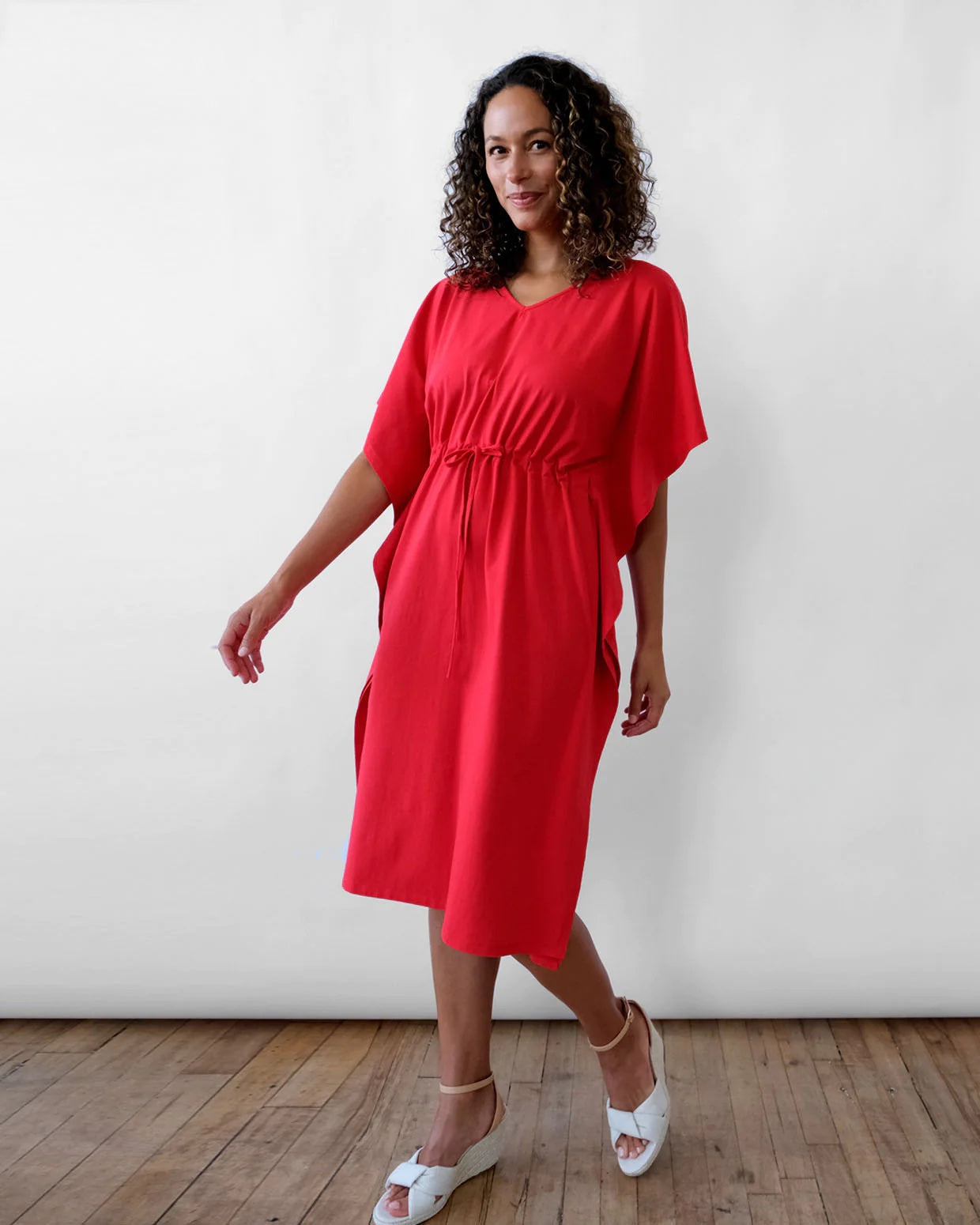 Matilda Dress, Bright Red