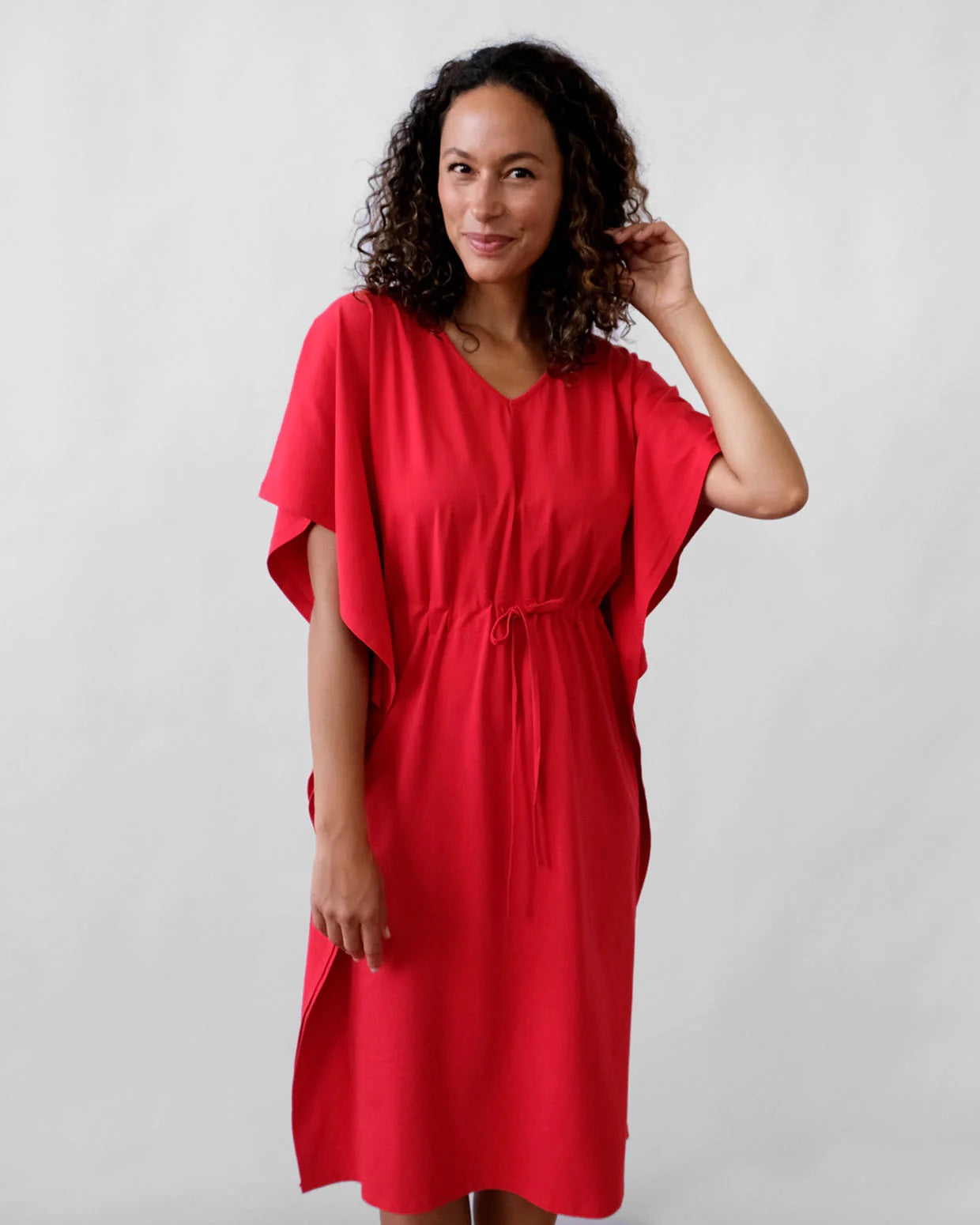 Matilda Dress, Bright Red