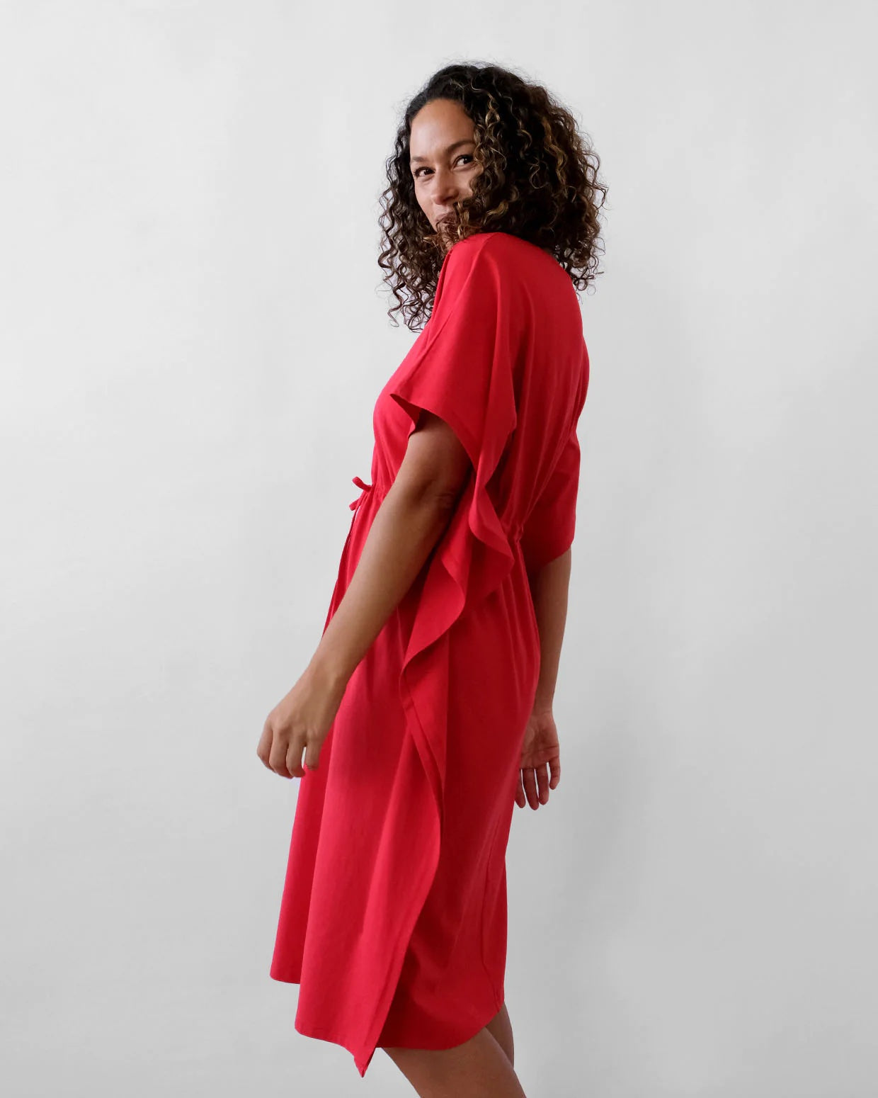 Matilda Dress, Bright Red