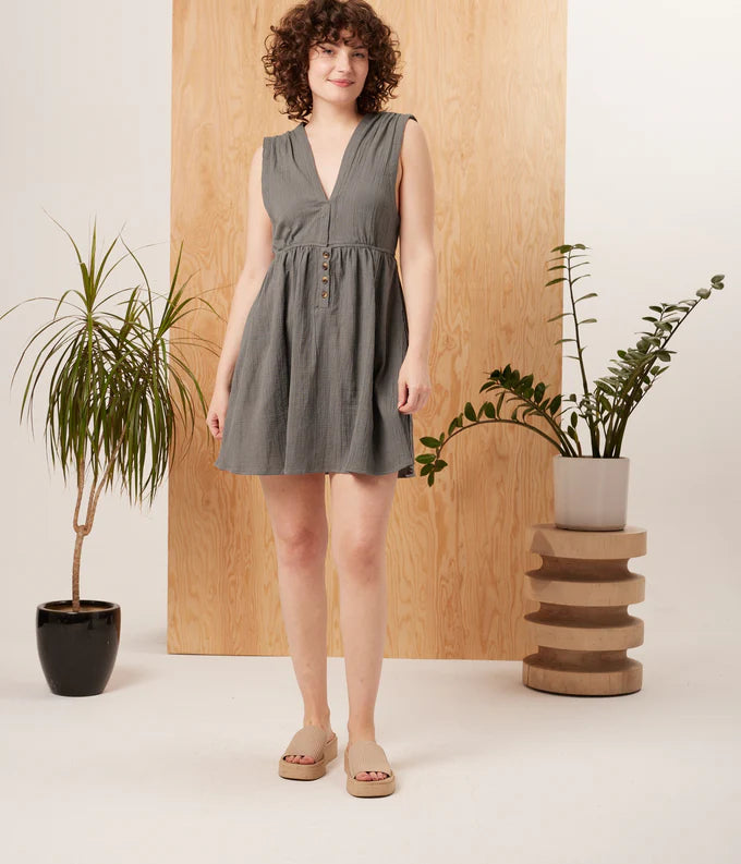 Mika Dress, Charcoal