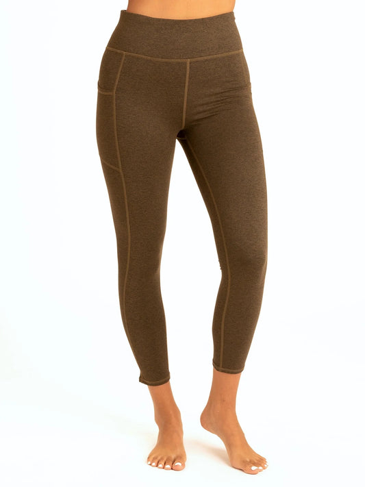 Monica Pocket High-Rise Legging, Heather Fortress