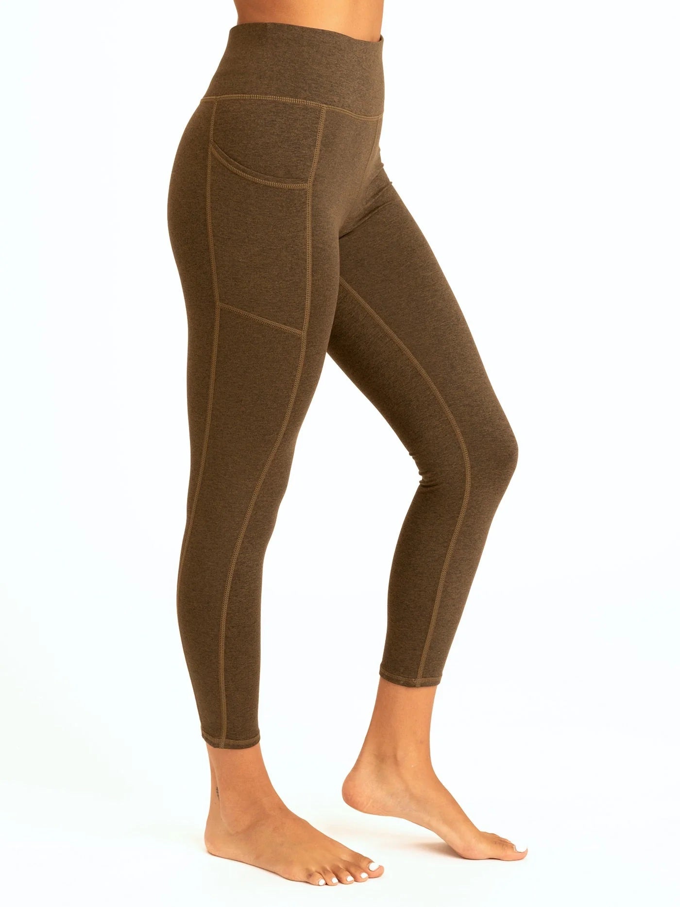 Monica Pocket High-Rise Legging, Heather Fortress