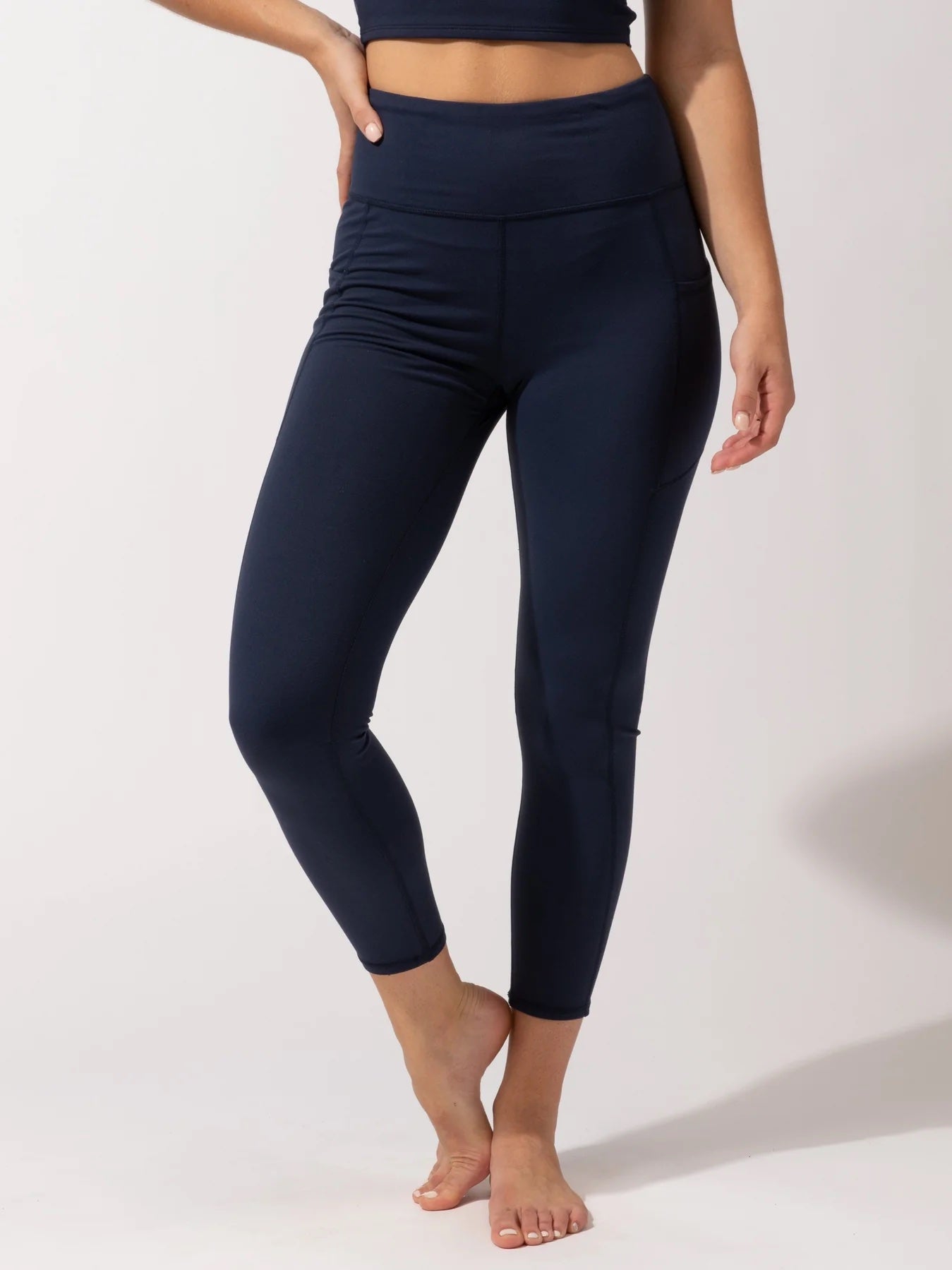 Monica Pocket High-Rise Legging, Raw Denim