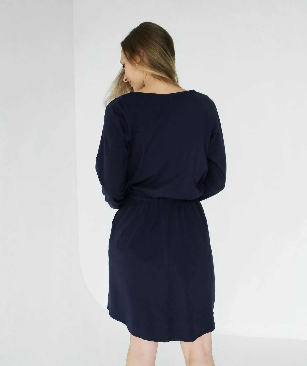 Nisha Dress, Navy