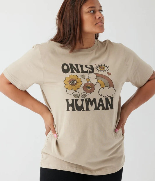 Only Human Tee, Oatmeal