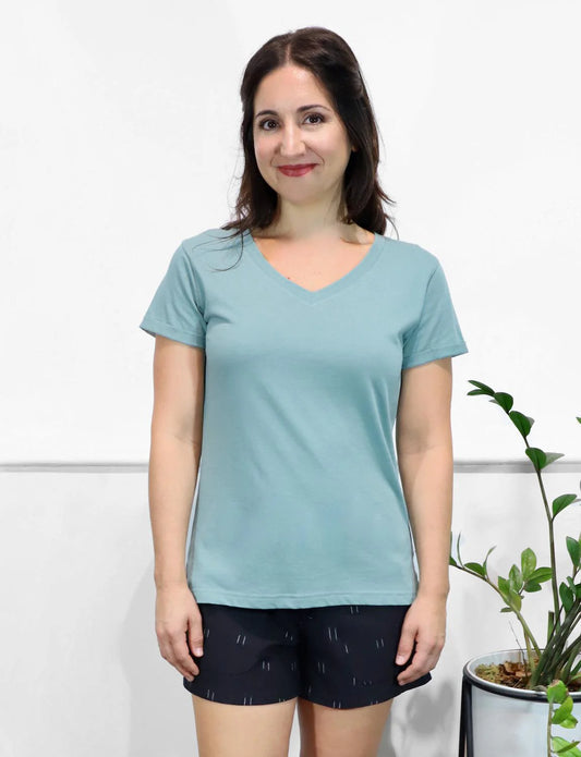 Organic Cotton T-Shirt, Cameo Blue