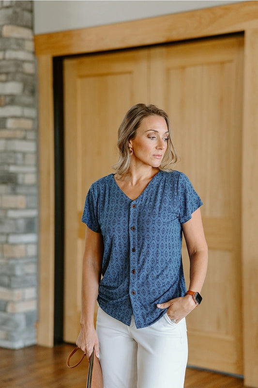 Reverse Blouse, Stained Glass