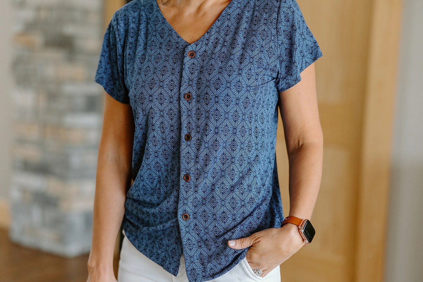 Reverse Blouse, Stained Glass