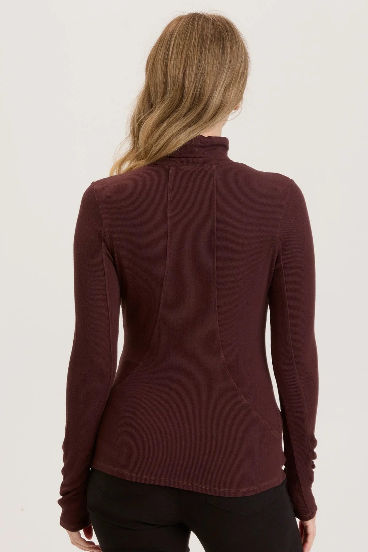 Rib Sorren Turtleneck, Sarsaparilla